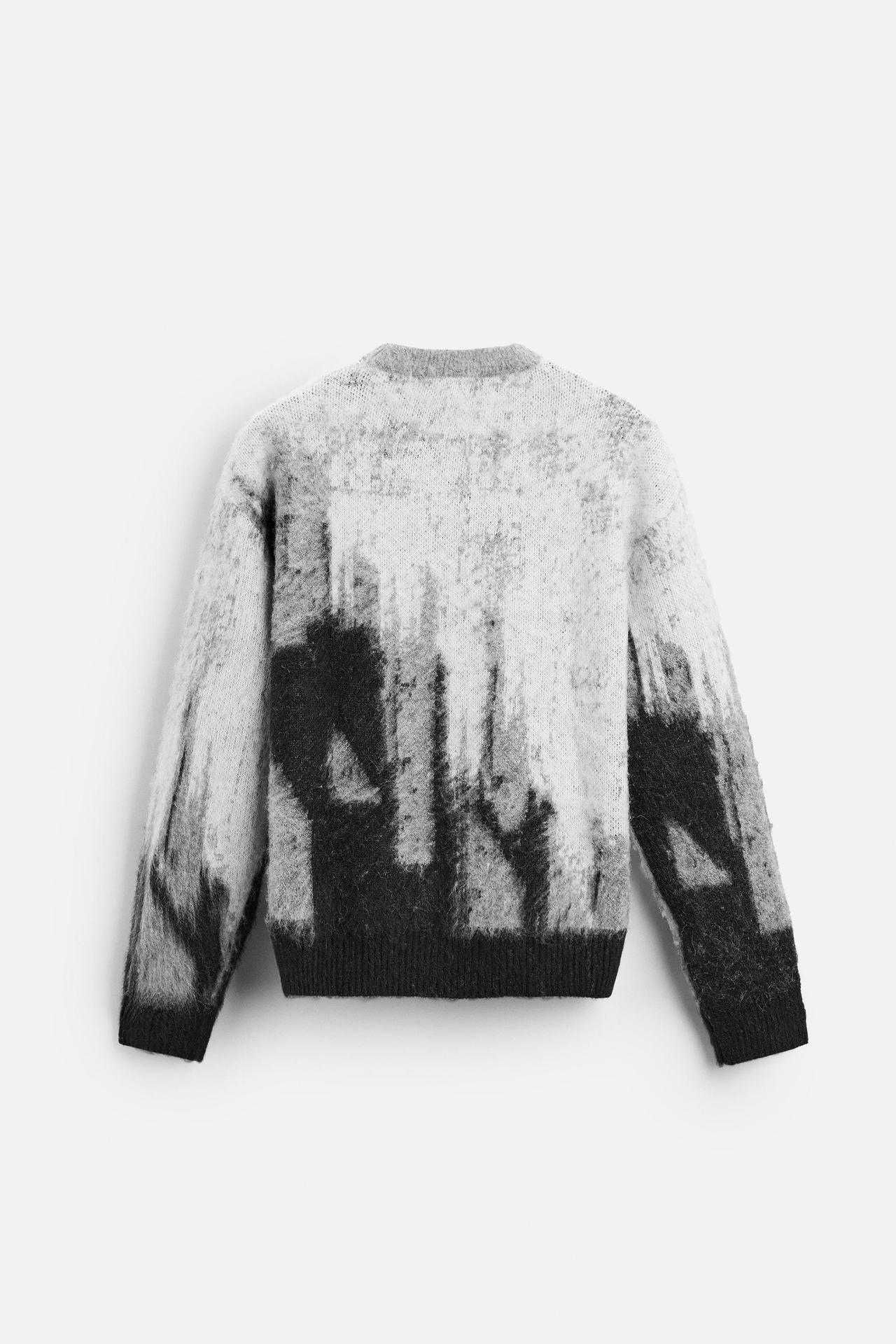 Sweater en Jacquard abstrait